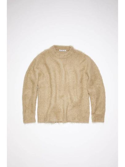 Mohair Wool Jumper Knit Top Beige - ACNE STUDIOS - BALAAN 2