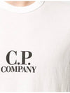 Logo Print Short Sleeve T-Shirt White - CP COMPANY - BALAAN 4