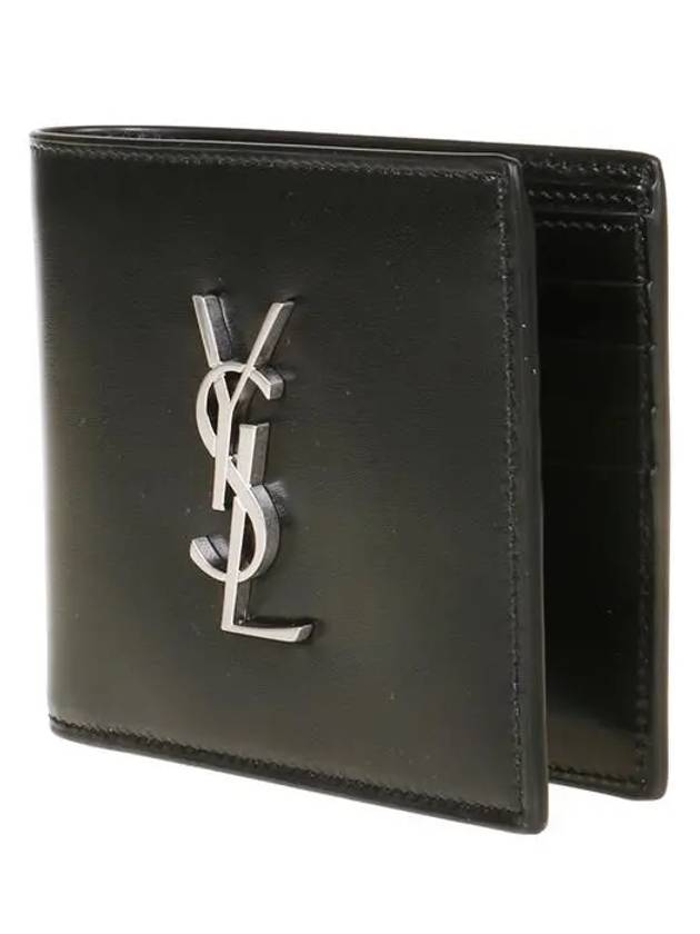 East/West Wallet In Smooth Leather Black - SAINT LAURENT - BALAAN 3