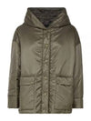 Greenmo Reversible Water Repellent Hooded Padding Green - MAX MARA - BALAAN 2