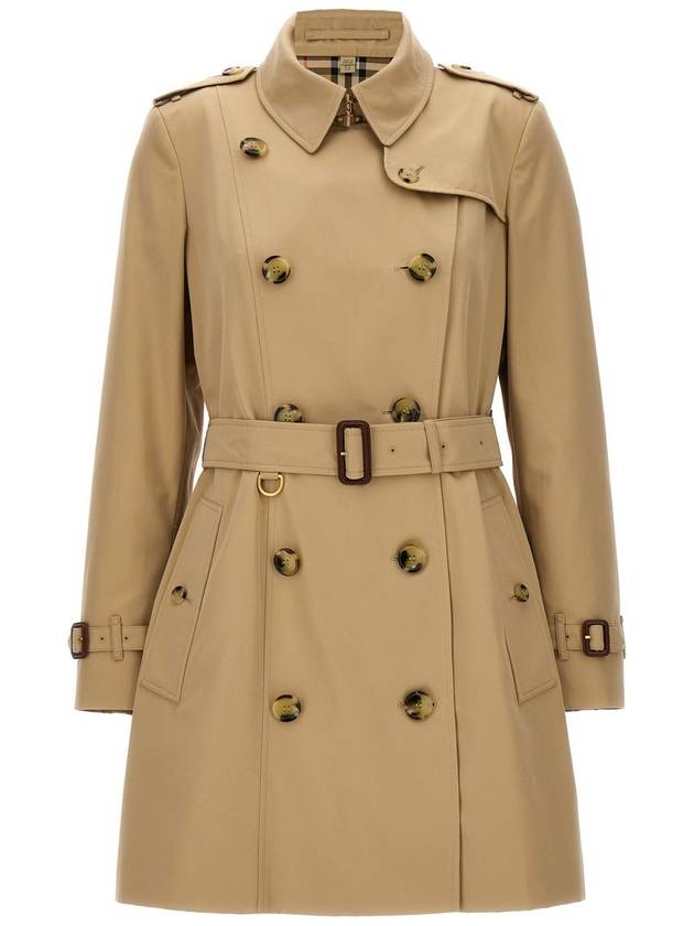 Short Chelsea Heritage Trench Coat Beige - BURBERRY - BALAAN 3