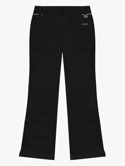 Drew High Waist Ribbed Bootcut Pants DF41PT04BLACK - DRUH GOLF - BALAAN 2