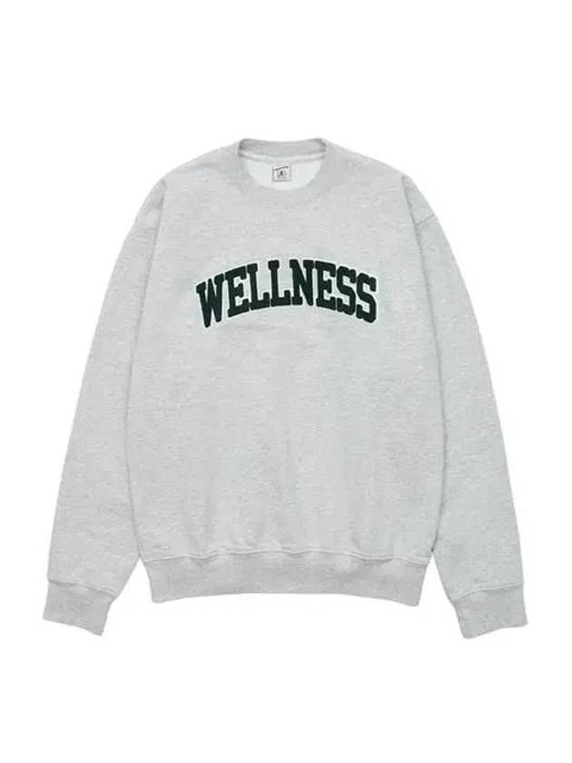 Wellness Logo Sweatshirt Heather Grey - SPORTY & RICH - BALAAN 2