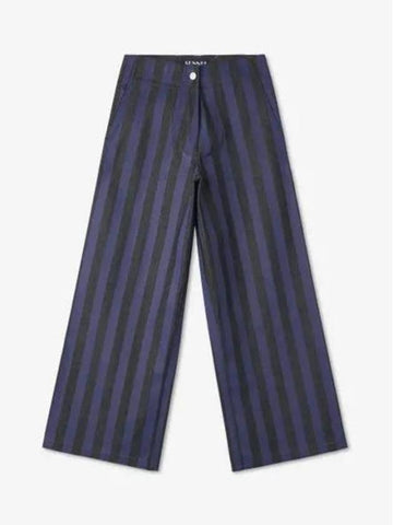 Striped Zipper Jump Wide Pants Royal Blue - SUNNEI - BALAAN 1