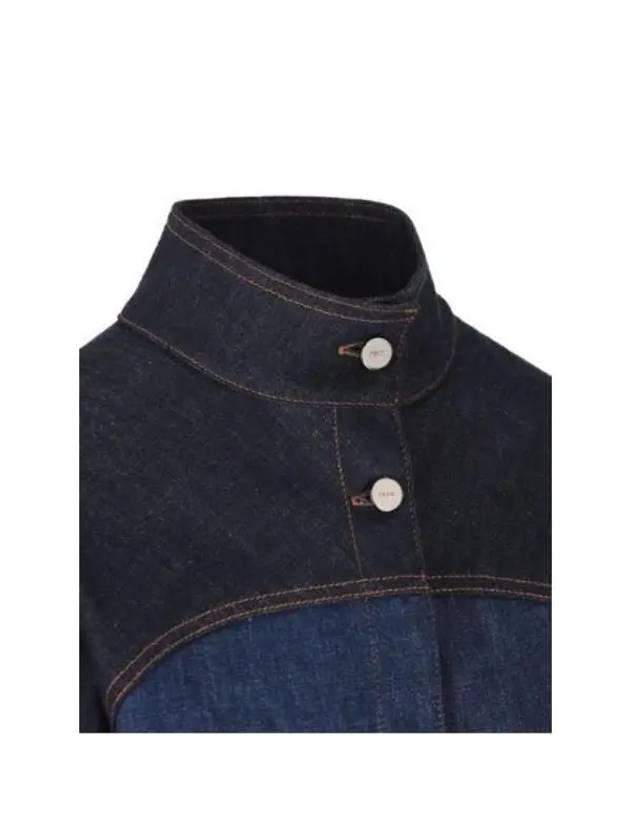 Fendi paneled cropped denim jacket FLF793AT1A F1PNC - FENDI - BALAAN 3