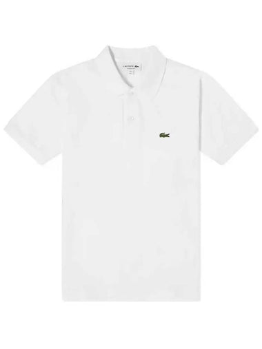 Men's Logo Classic Fit Cotton Short Sleeve Polo Shirt White - LACOSTE - BALAAN 1