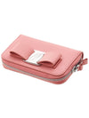 Vara Bow Zipper Card Wallet Coral - SALVATORE FERRAGAMO - BALAAN 5