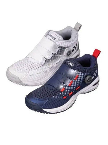 YONEX SHT CWD4AEX COMFORT WIDE DIAL 4 AC Tennis Shoes Navy White - YOUNESS - BALAAN 1