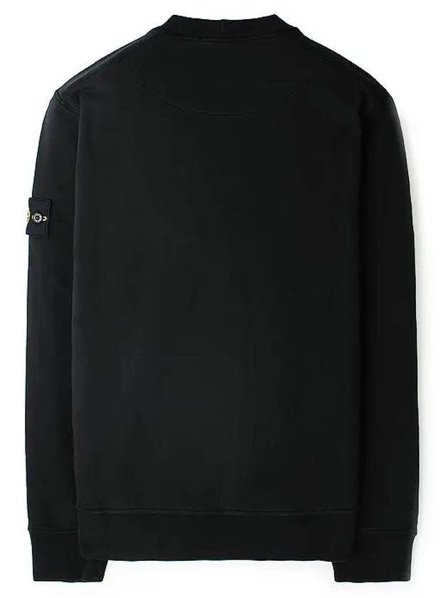 Wappen Patch Garment Dyed Sweatshirt Black - STONE ISLAND - BALAAN 3