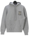 College Fox Embroidered Hoodie Grey - MAISON KITSUNE - BALAAN 2