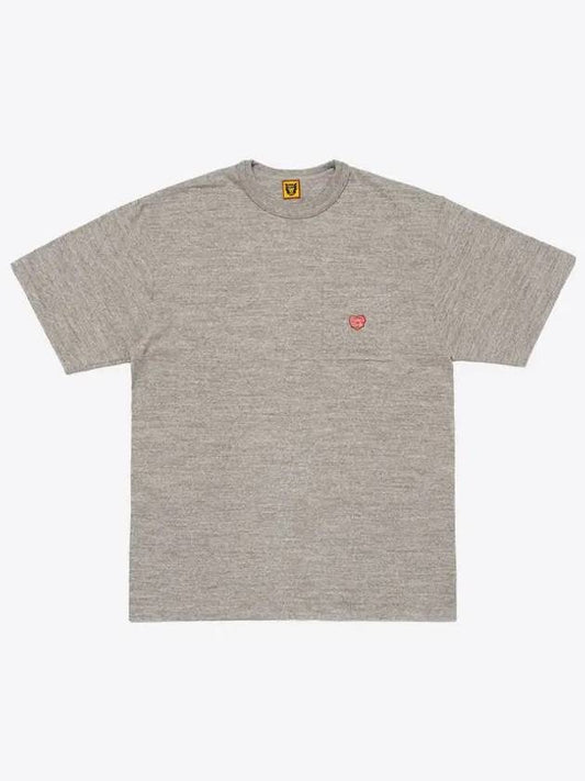 Pocket short sleeve t shirt gray HM28CS031 - HUMAN MADE - BALAAN 1