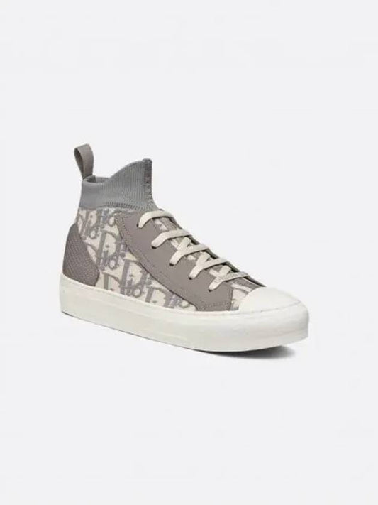 Walk'n'Dior Technical Mesh High Top Sneakers Grey - DIOR - BALAAN 2