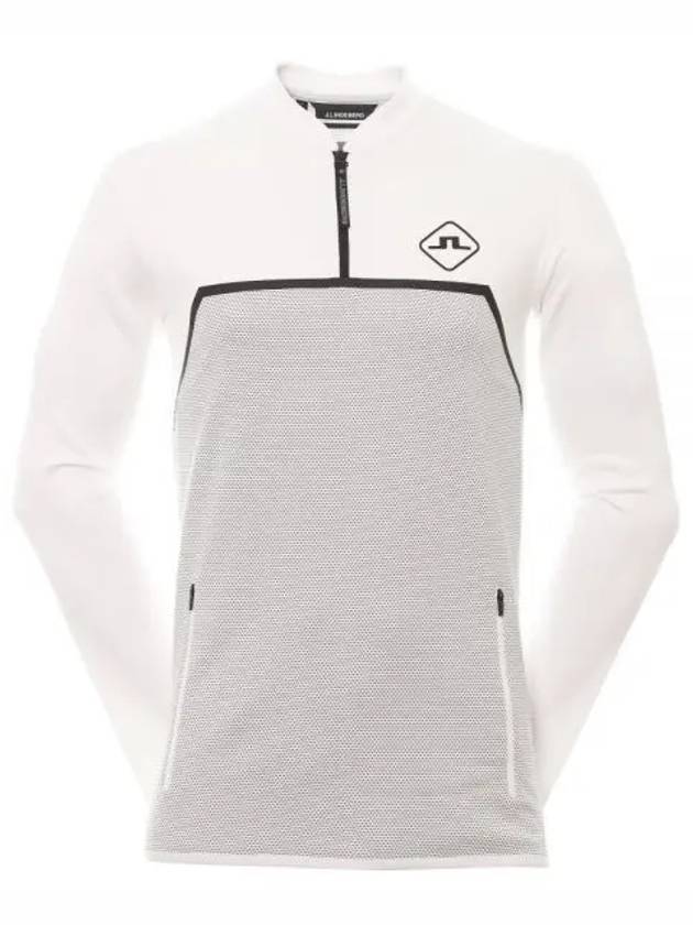 Men's Castello Mid Layer Long Sleeve T-Shirt White - J.LINDEBERG - BALAAN 2