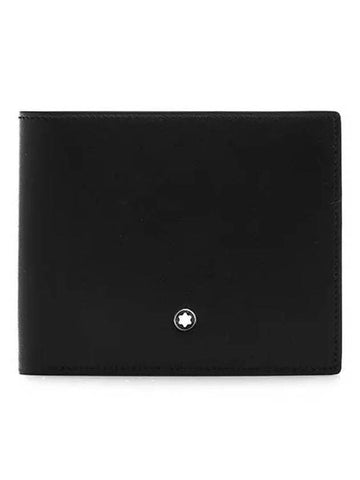 Meisterstuck Leather Half Wallet Black - MONTBLANC - BALAAN 1