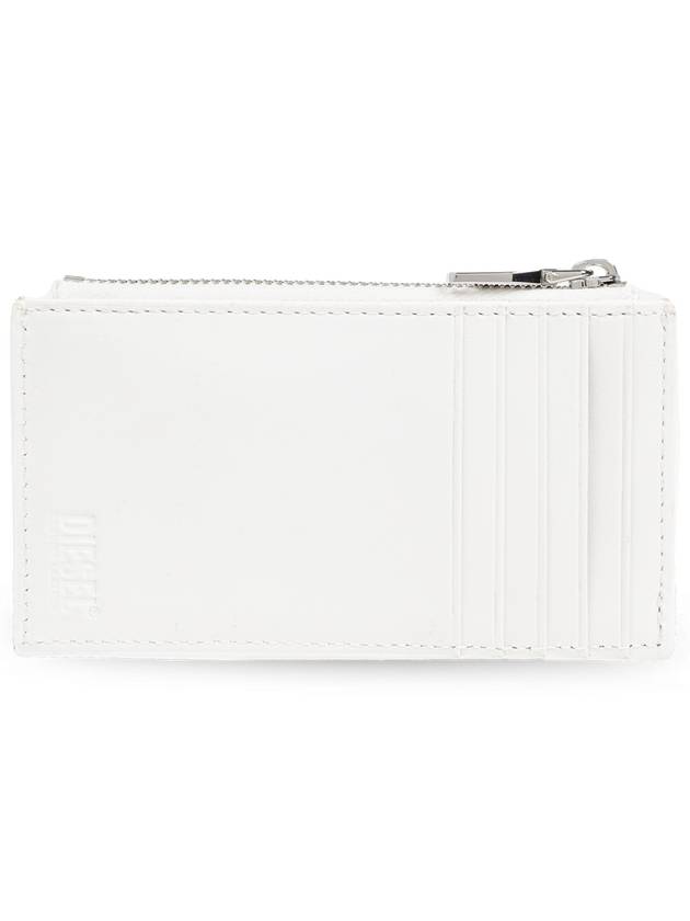 Glossy Leather Card Wallet White - DIESEL - BALAAN 3