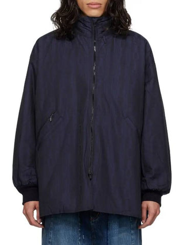 Hooded Down Sur Coat NS088 Blue - NEEDLES - BALAAN 1