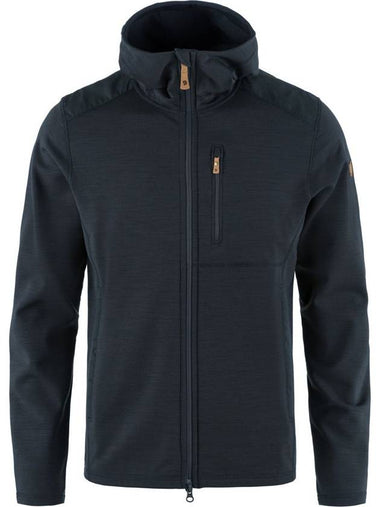 Men's Keb Fleece Hoodie Dark Navy - FJALL RAVEN - BALAAN 1