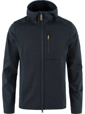 Men's Keb Fleece Hoodie Dark Navy - FJALL RAVEN - BALAAN 1