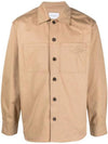 Button Up Shirt Jacket Beige - MAISON KITSUNE - BALAAN 1