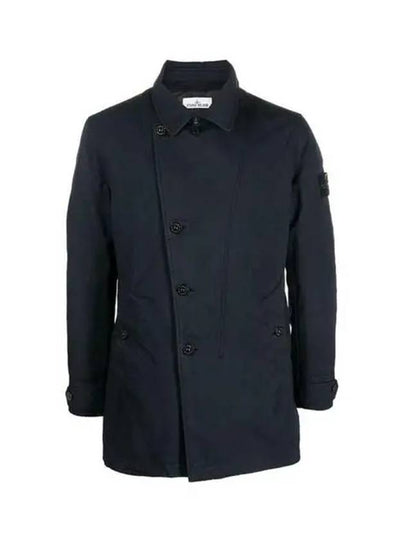 Wappen Patch Single Breasted Jacket Navy - STONE ISLAND - BALAAN 2