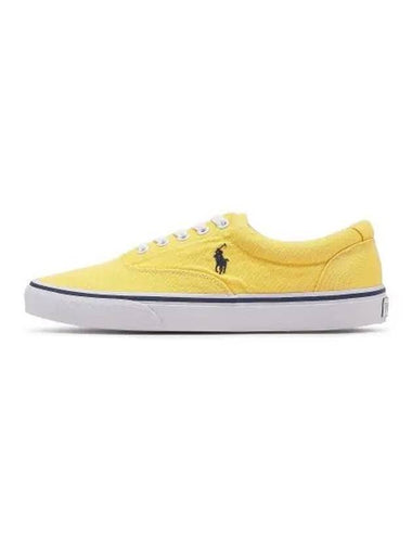 Kitten Wash Canvas Sneakers Yellow - POLO RALPH LAUREN - BALAAN 1