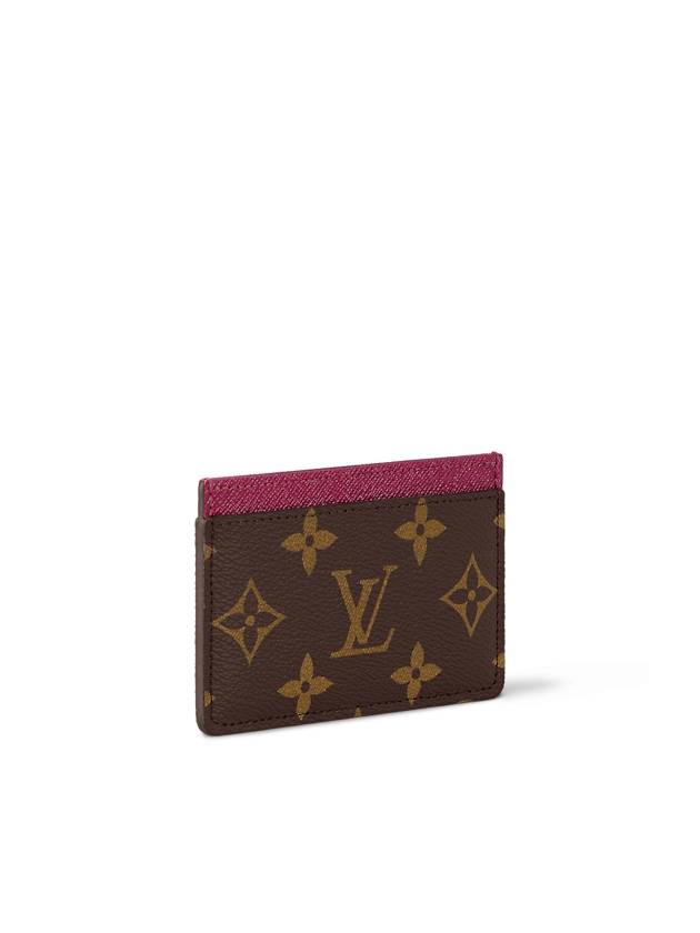 Monogram Card Wallet Fuchsia Brown - LOUIS VUITTON - BALAAN 3