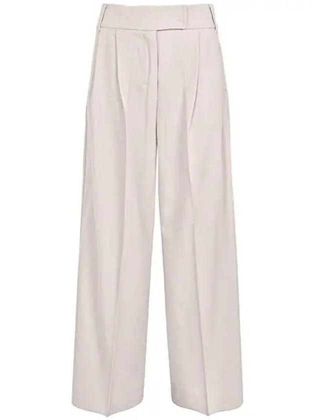 Ecru Carmen Wool Straight Pants 022 1209173 - MAX MARA - BALAAN 1