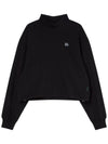 String Crop Sweatshirts Black - THE GREEN LAB - BALAAN 8