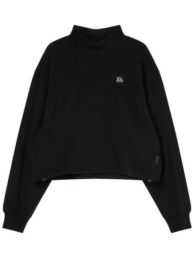 String Crop Sweatshirts Black - THE GREEN LAB - BALAAN 8