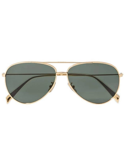 Mineral Glass Lens Metal Frame Sunglasses Green - CELINE - BALAAN 2