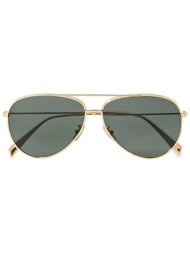 Mineral Glass Lens Metal Frame Sunglasses Green - CELINE - BALAAN 1