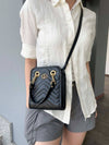 GG Marmont Gold Matelasse Leather Cross Mini Bag Black - GUCCI - BALAAN 2