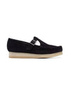 WALLABEE T BAR BLACK SUEDE 26175666 Wallaby T bar black suede - CLARKS - BALAAN 1