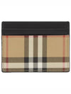 Vintage Check Card Wallet Beige - BURBERRY - BALAAN 3