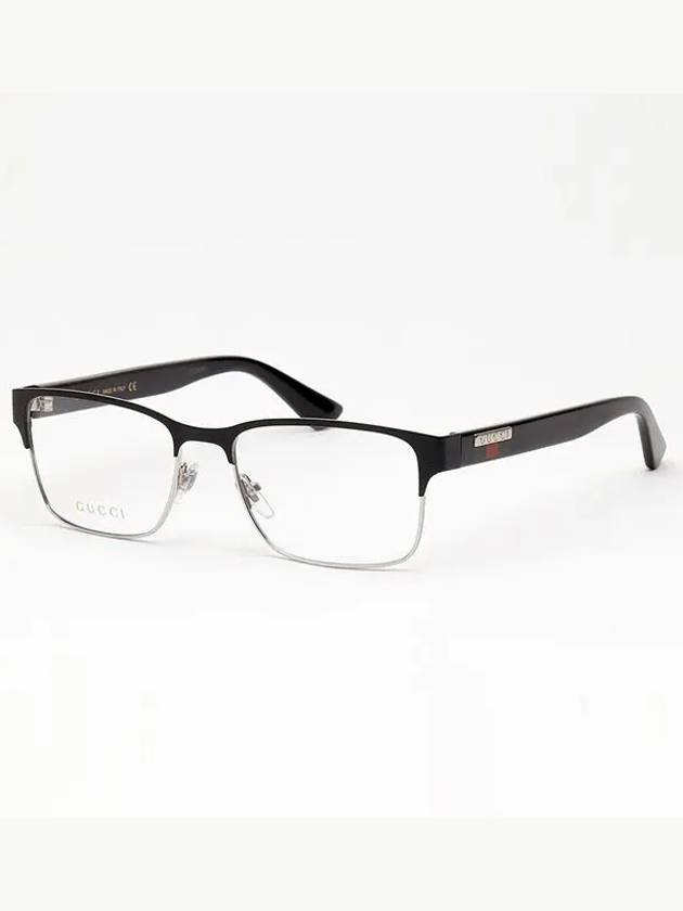 Eyewear Square Metal Eyeglasses Black - GUCCI - BALAAN 3