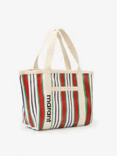 Darwen Striped Nylon Tote Bag Red - ISABEL MARANT - BALAAN 2