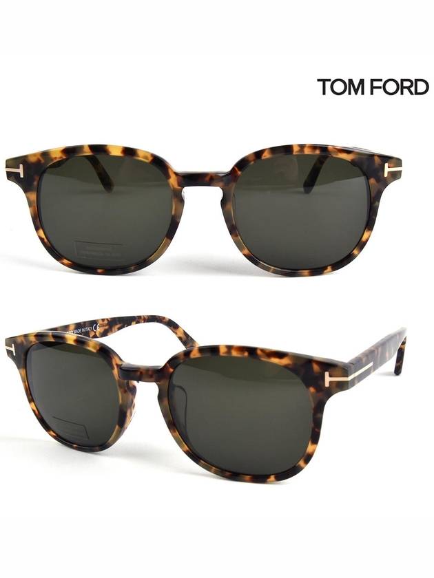 Eyewear Round Acetate Eyeglasses Brown Grey - TOM FORD - BALAAN 3