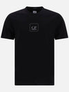 Metropolis Logo Print Short Sleeve T-Shirt Black - CP COMPANY - BALAAN 2