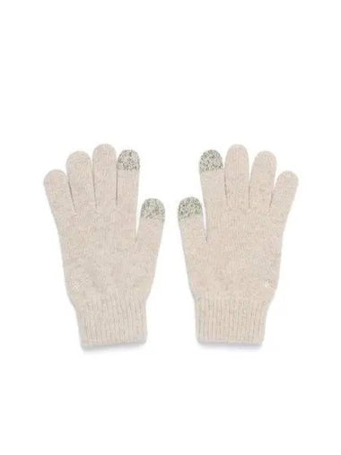 Cashmere Knit Gloves S24WWFGL68 Light Beige - SNOW PEAK - BALAAN 1