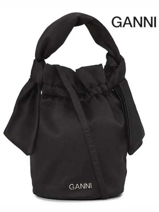 Occasion Top Handle Bucket Bag Black - GANNI - BALAAN.