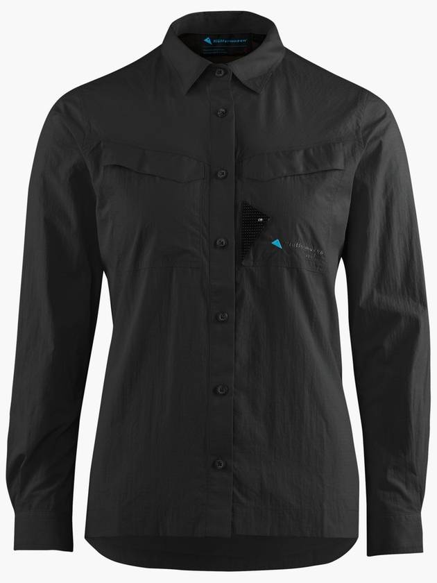 Women's Syn Regular Fit Long Sleeve Shirt Raven - KLATTERMUSEN - BALAAN 2