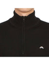 Kian Half Zip-Up Knit Top Black - J.LINDEBERG - BALAAN 7