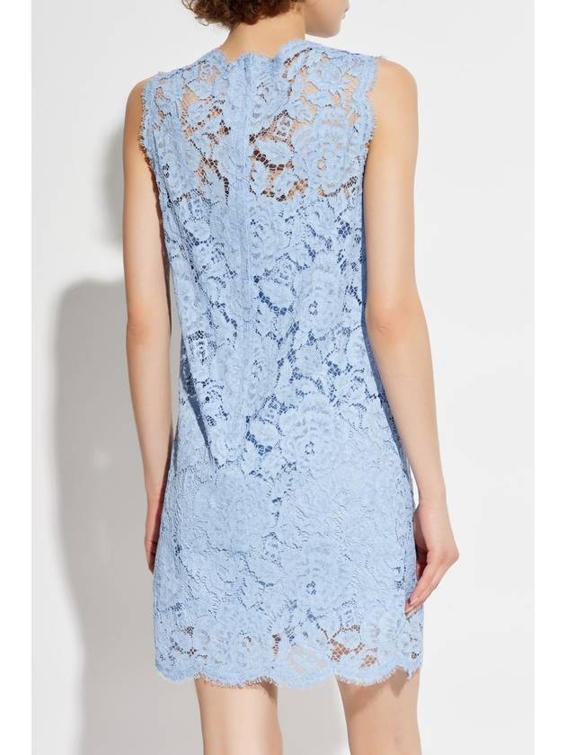 Dolce & Gabbana Lace Dress, Women's, Blue - DOLCE&GABBANA - BALAAN 4