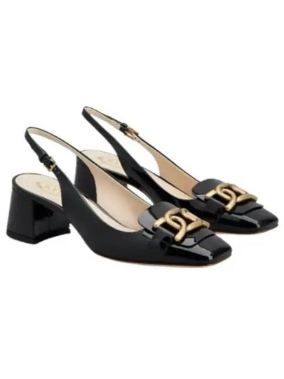 Kate Patent Leather Slingback Heels Black - TOD'S - BALAAN 2