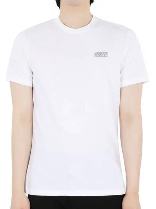 International Small Logo Short Sleeve T-Shirt White - BARBOUR - BALAAN.