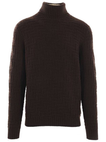 Wool Cashmere Turtleneck Cocoa Brown - PRADA - BALAAN 2