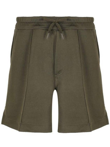 Viscose Shorts Dark Olive - TOM FORD - BALAAN 1