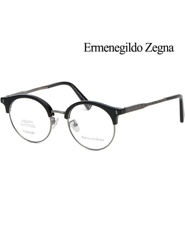 Zegna Titanium Glasses Frame EZ5111D 001 Men s Lower Gold - ERMENEGILDO ZEGNA - BALAAN 3