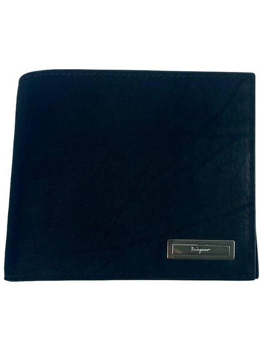 66 8857 01 Outside Velvet Inside Leather Coin Black Bicycle Wallet - SALVATORE FERRAGAMO - BALAAN 1