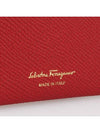 Gancini Card Wallet Lipstick Red - SALVATORE FERRAGAMO - BALAAN 4